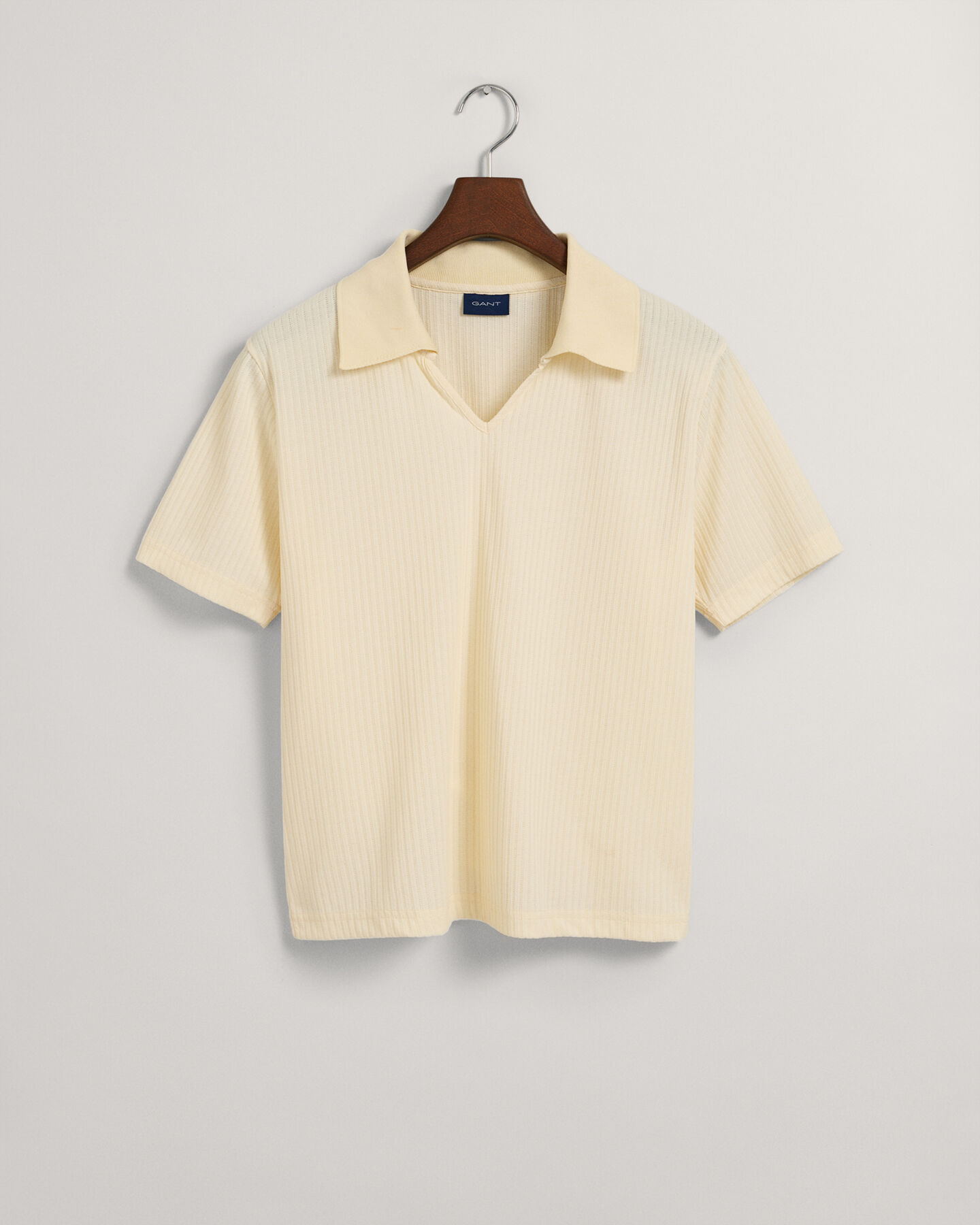 Piqu&eacute; Poloshirt im 70er-Jahre-Stil