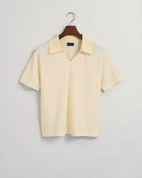 Piqu&eacute; Poloshirt im 70er-Jahre-Stil