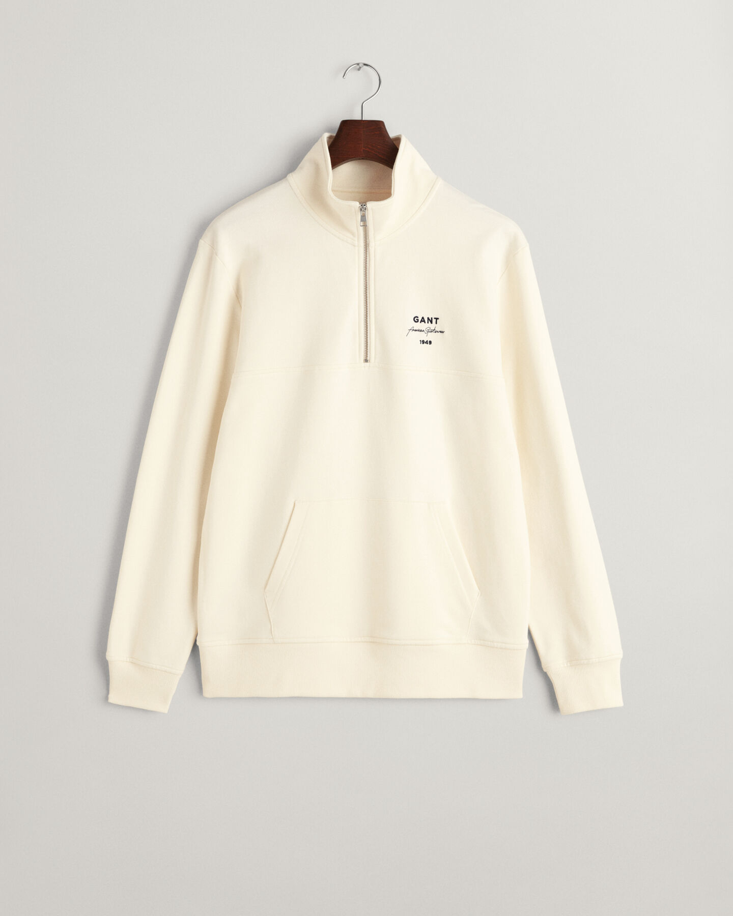 GANT Script Graphic Sweatshirt mit halblangem Reißverschluss