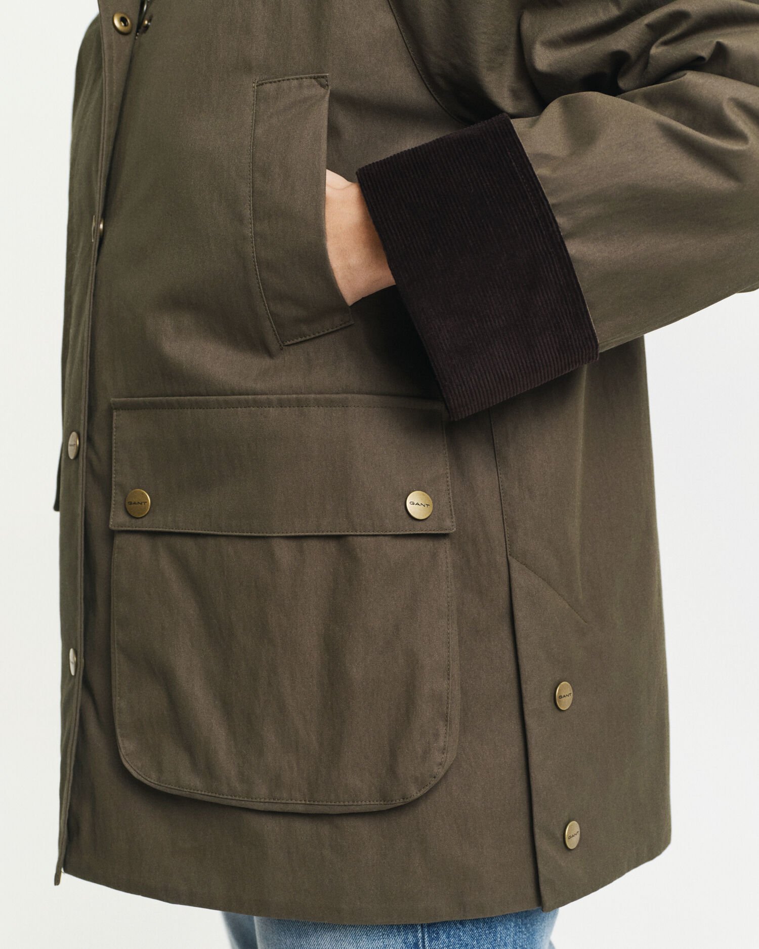 Veste cavalière en coton ciré