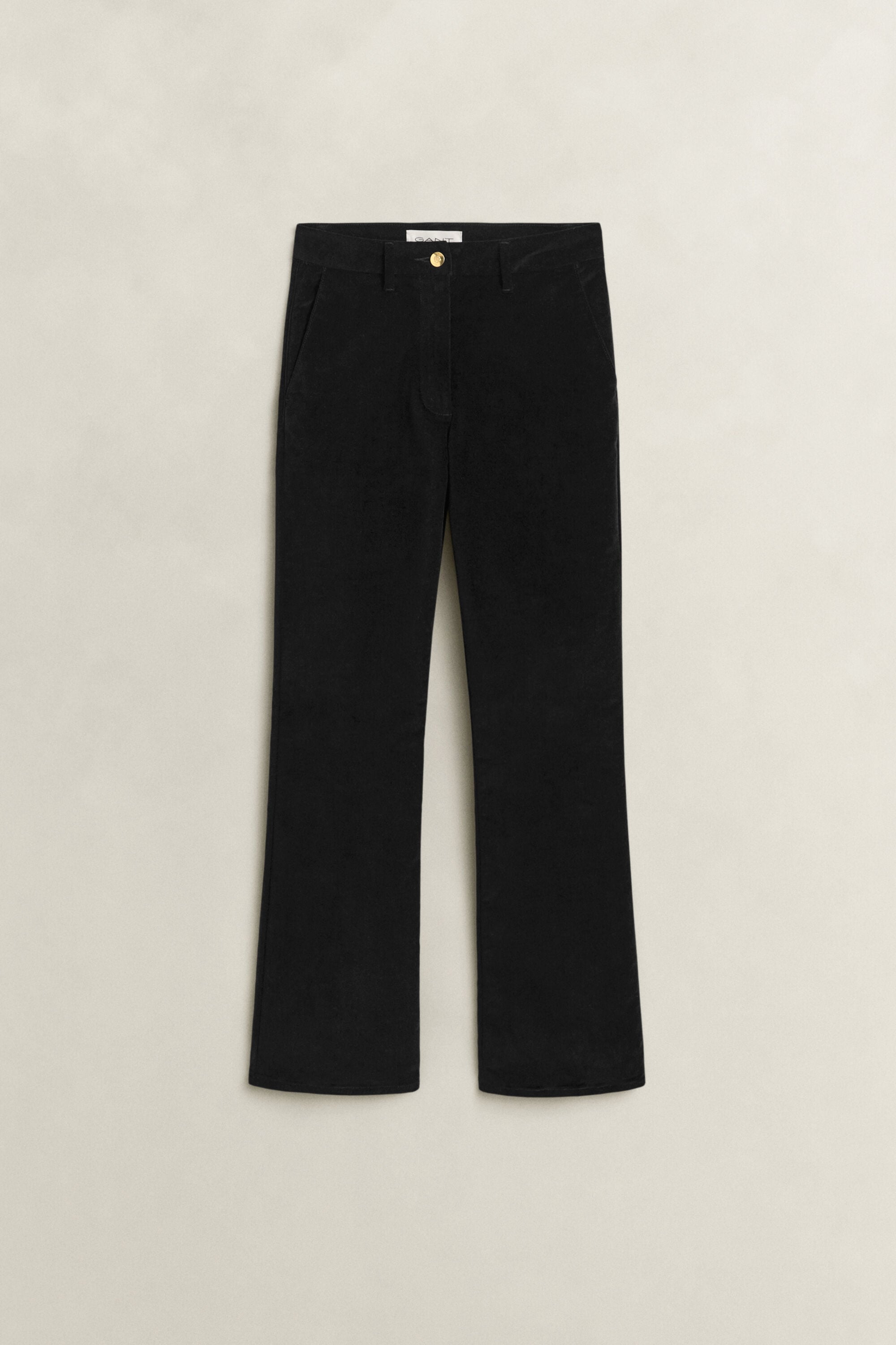 Ausgestellte Samthose