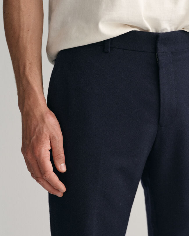 Slim Fit Flanellhose