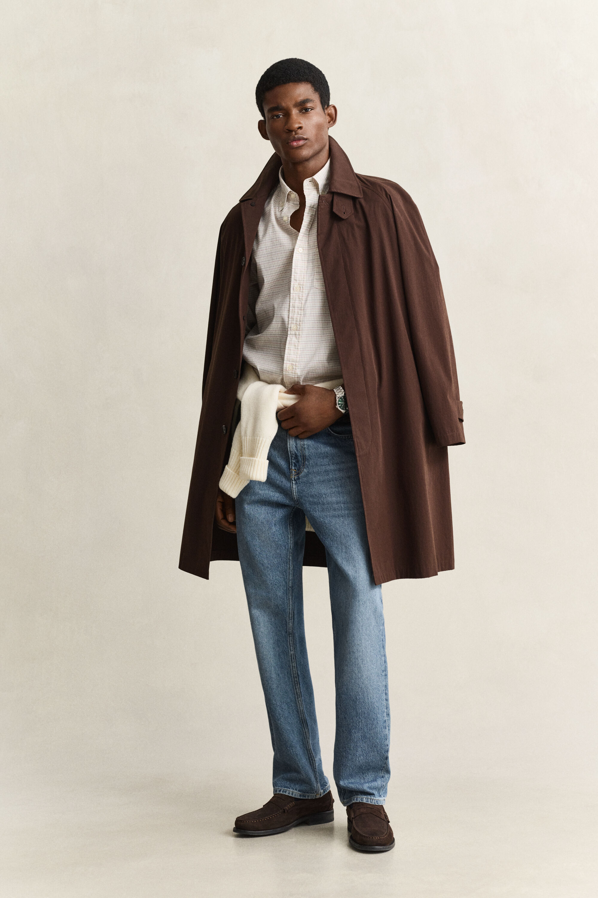 Kariertes Gant x Yale Oxford-Hemd