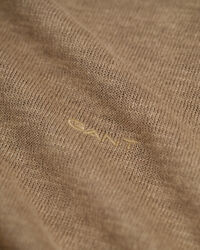 Gestricktes Baumwoll Leinen T-Shirt