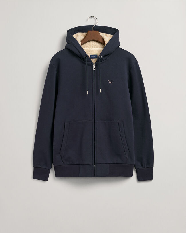 Sherpa Fleece Sweat-Hoodie mit Reißverschluss