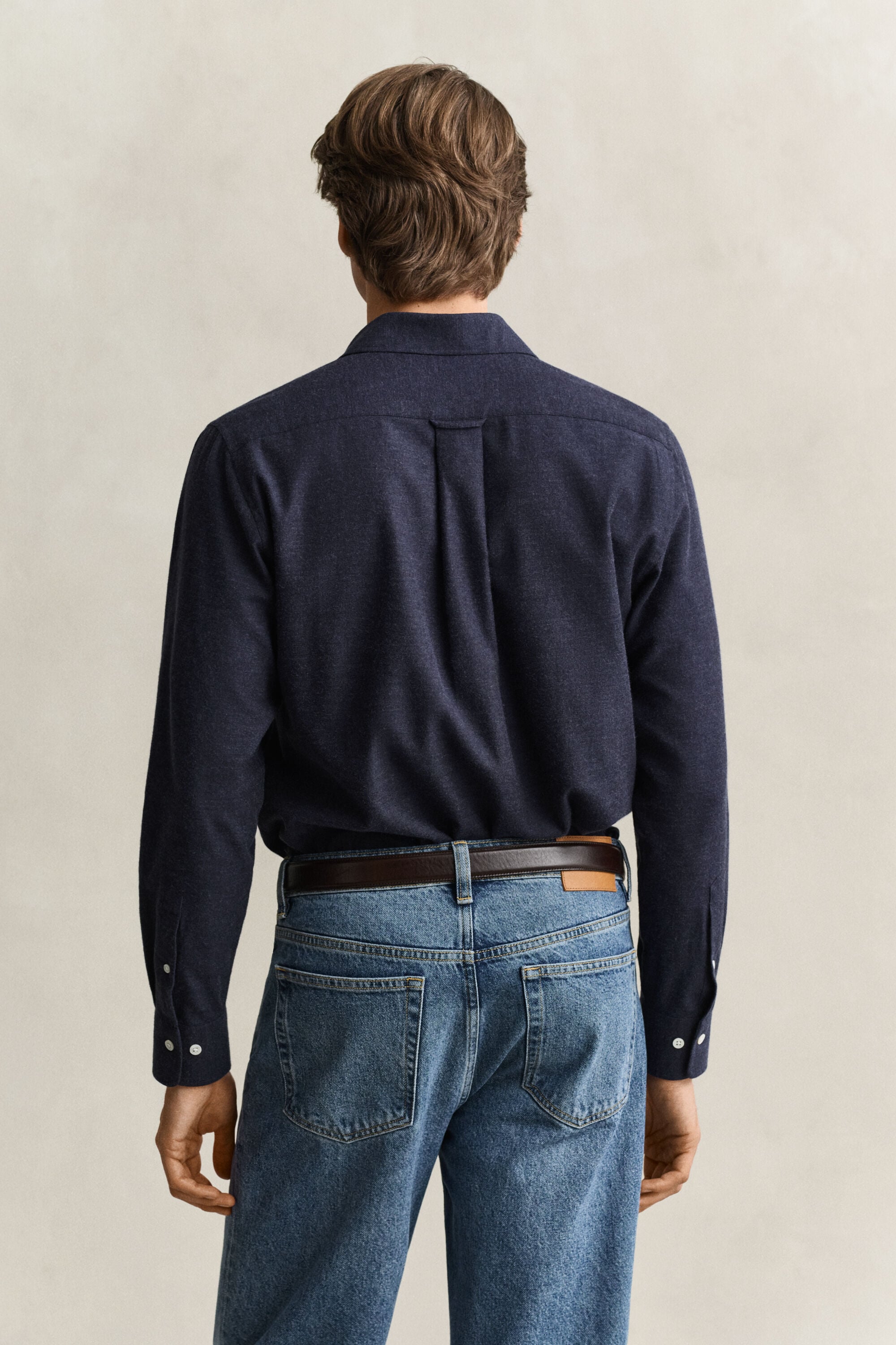 Camicia in flanella mélange