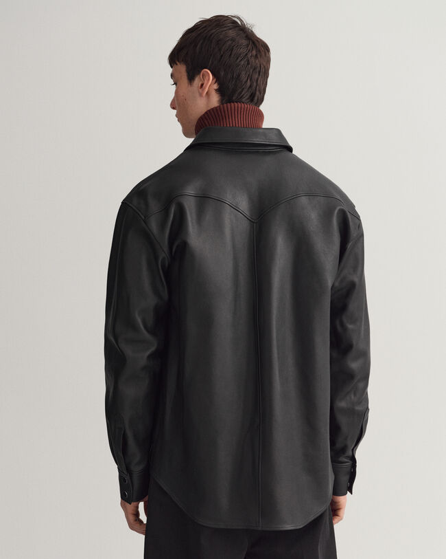 Relaxed Fit Rodeo Lederhemd