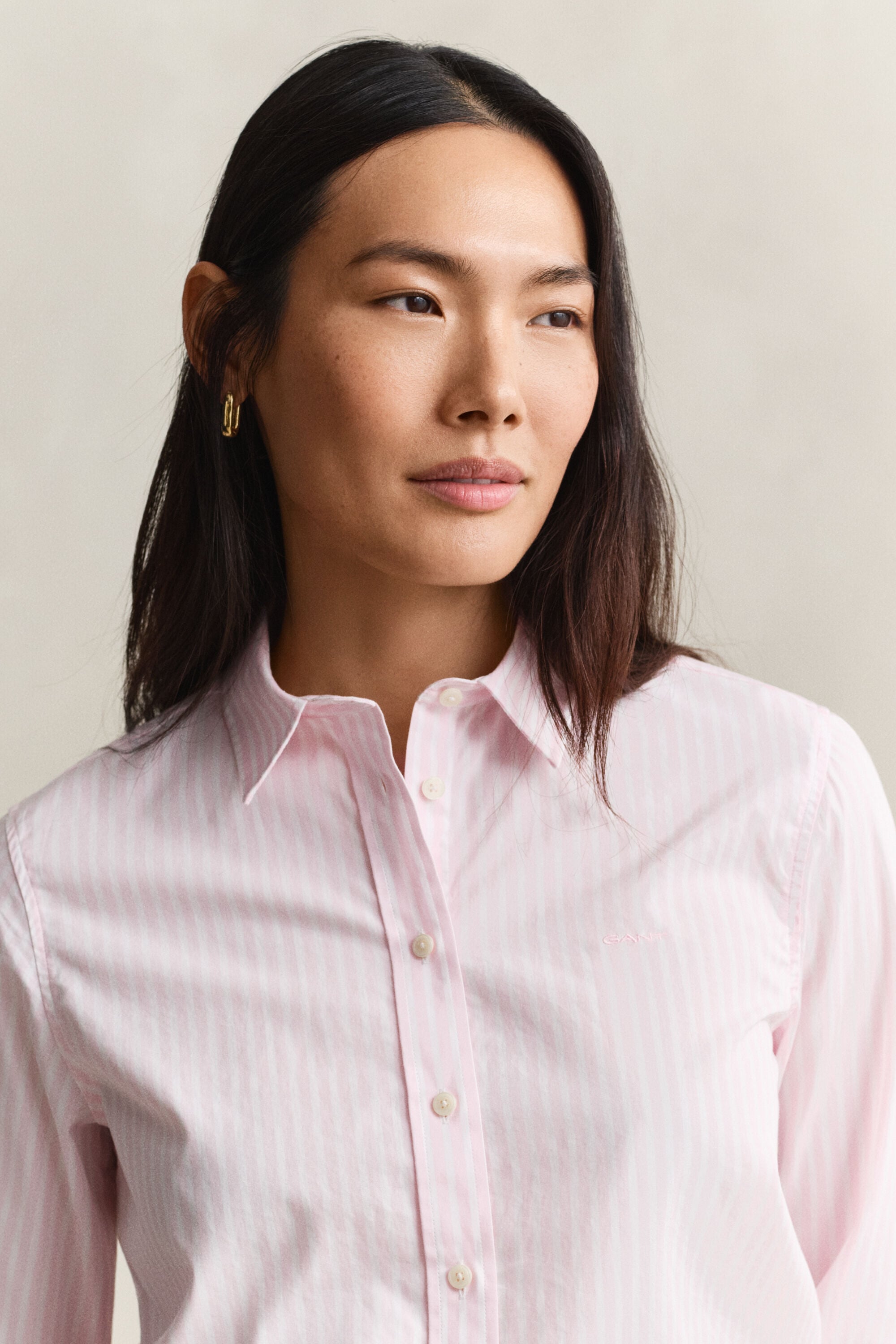 Classic Regular Striped Poplin Shirt