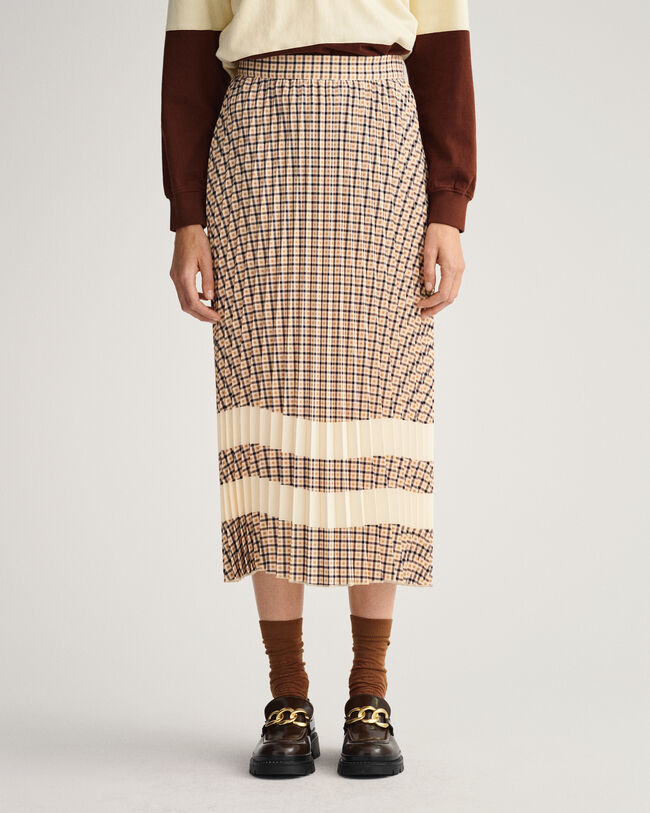 Faltenrock mit Karomuster