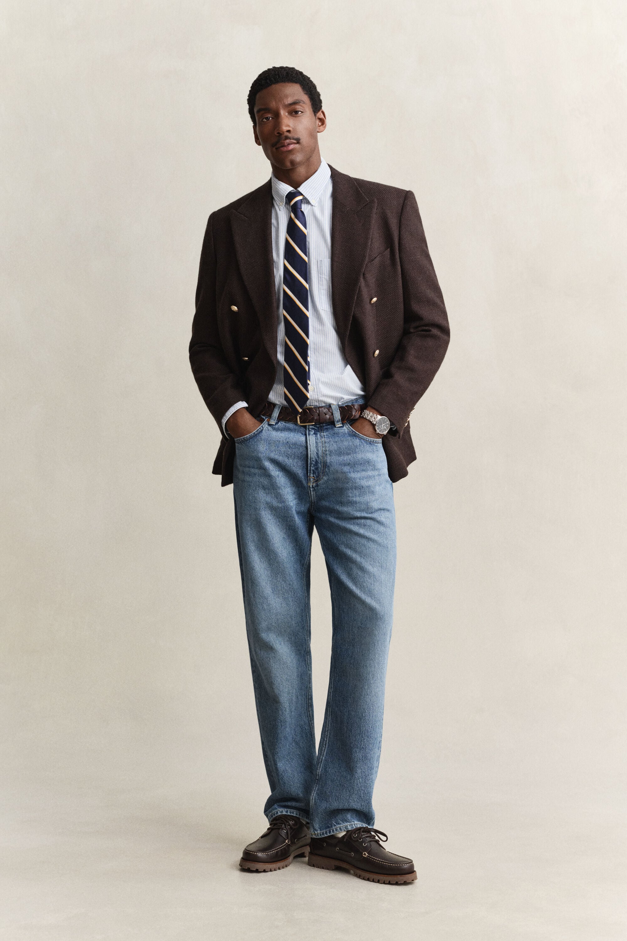 Classic Regular Fit Oxford-Hemd mit Streifen