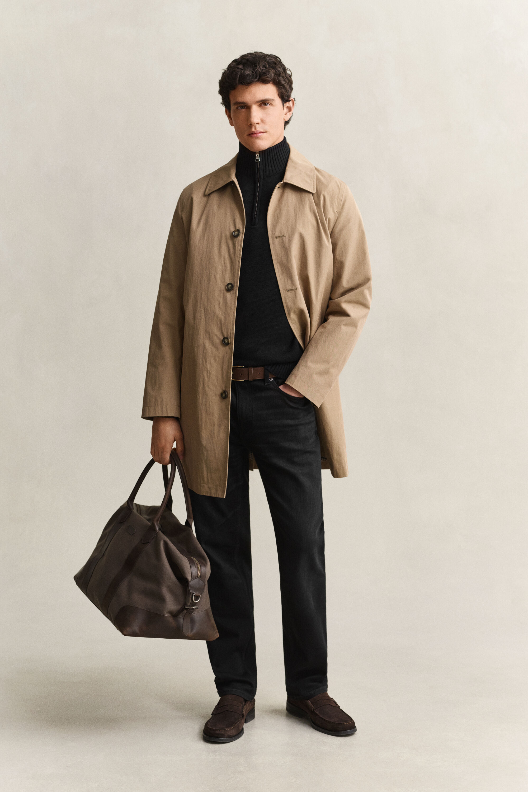 Casual Cotton Half-Zip Sweater