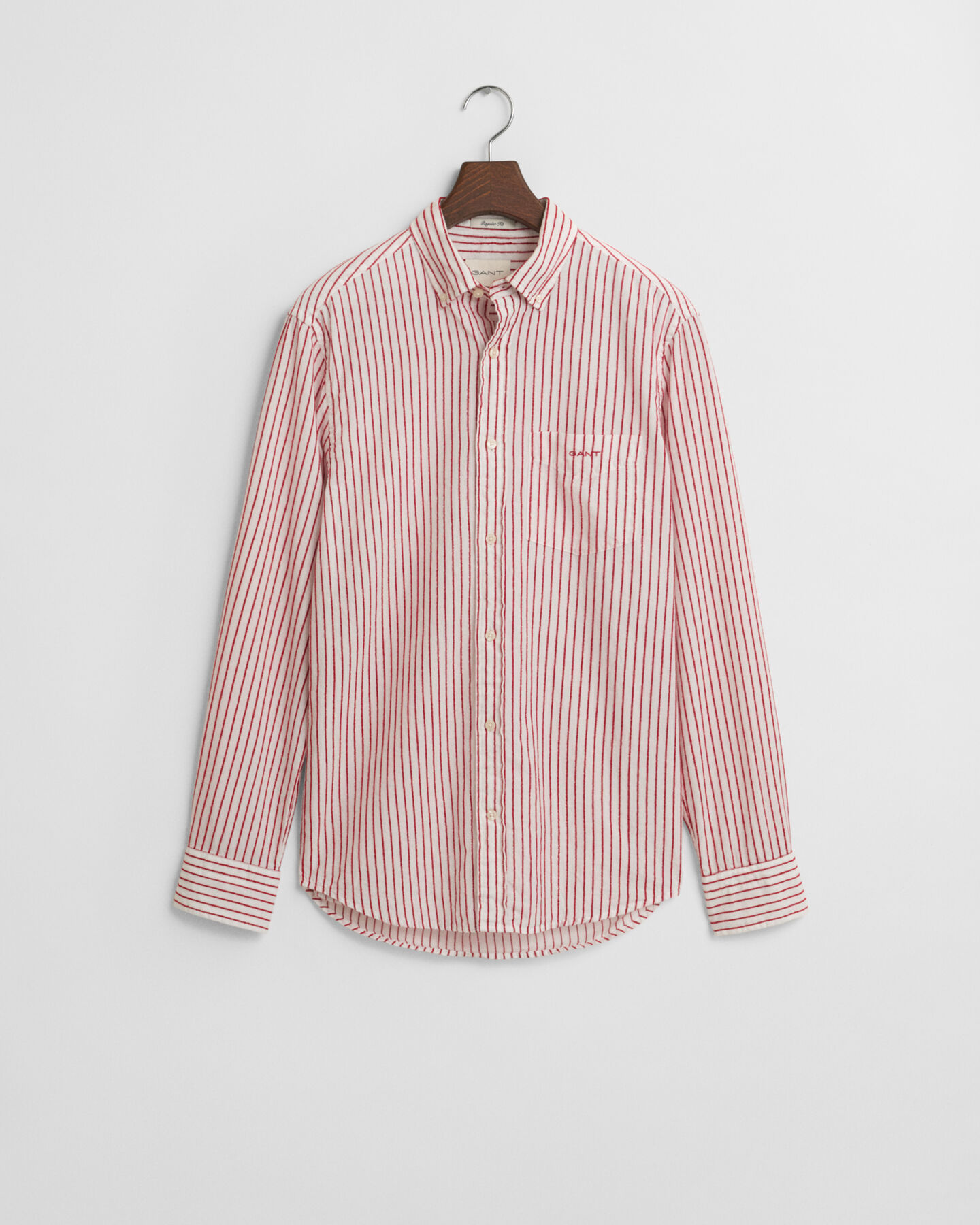 Regular Fit Hemd mit Strukturstreifen