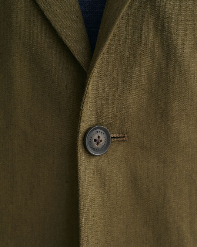 Baumwoll Leinen Anzugblazer