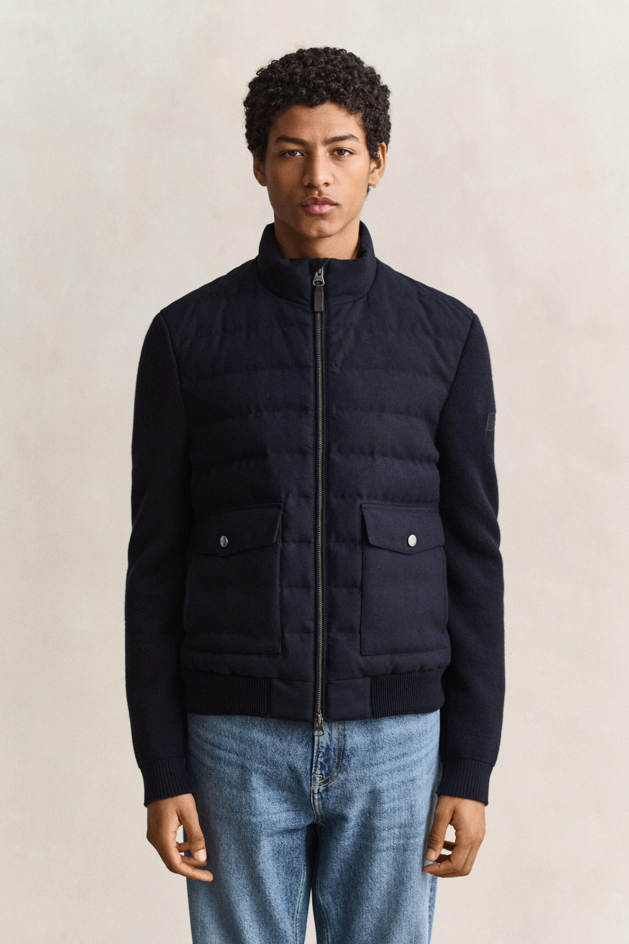 Veste en flanelle avec rembourrage mixte