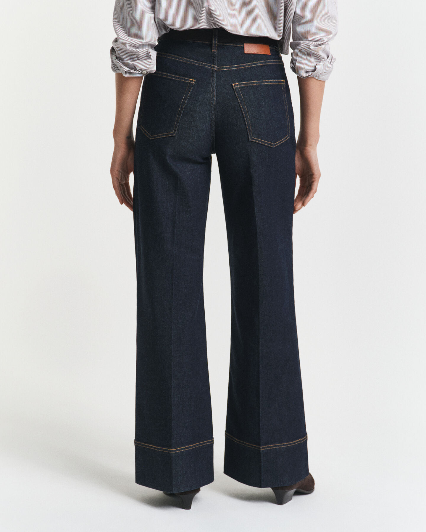 Tailored Jeans mit weitem Schlag
