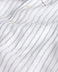 Regular Fit Leinen Hemd mit Streifen