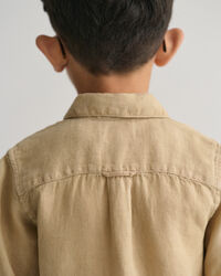 Kids Leinen Kurzarmhemd