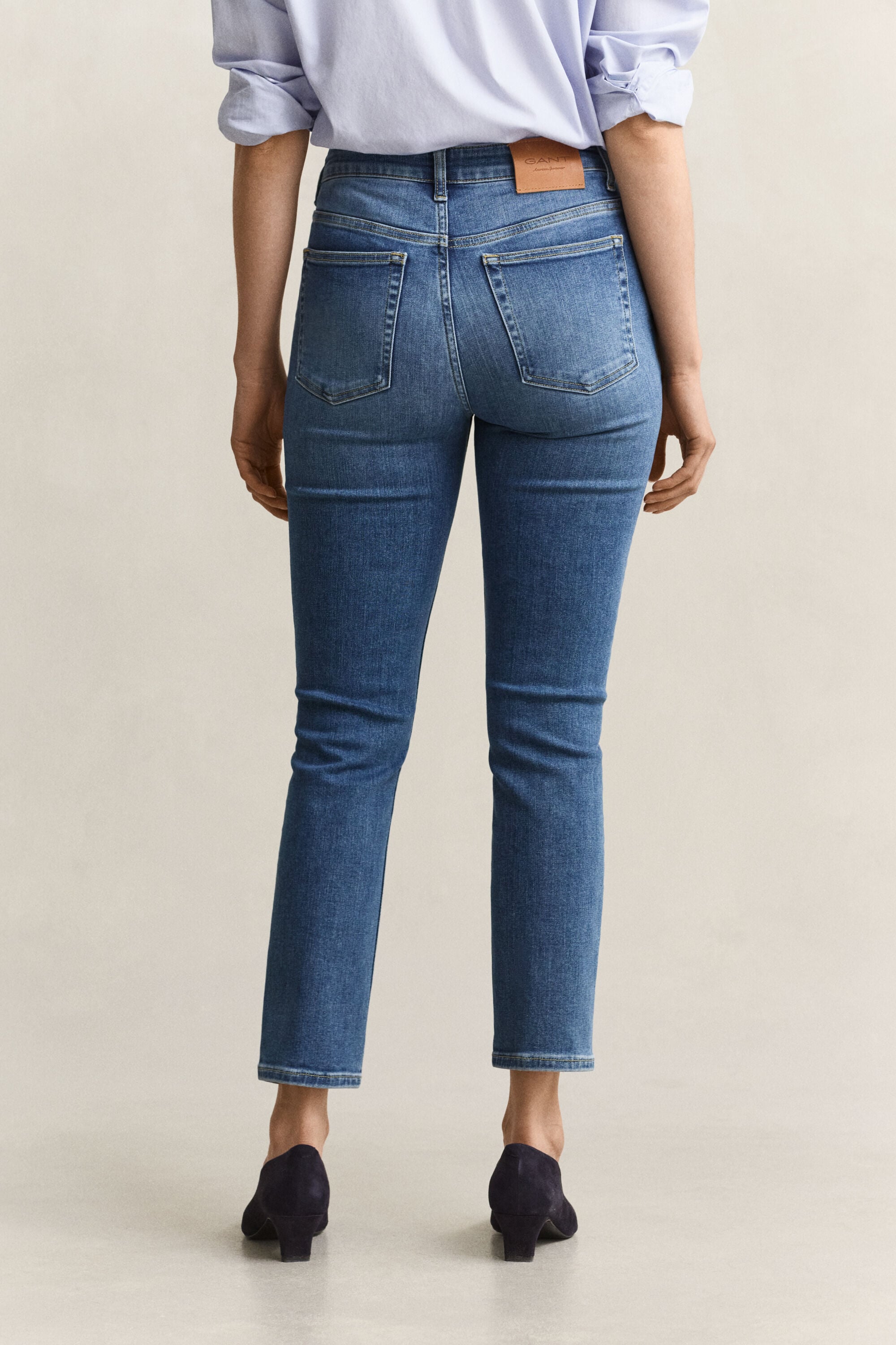 Jean court stretch