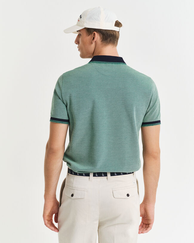 Oxford Piqu&eacute; Poloshirt in 4 Farben