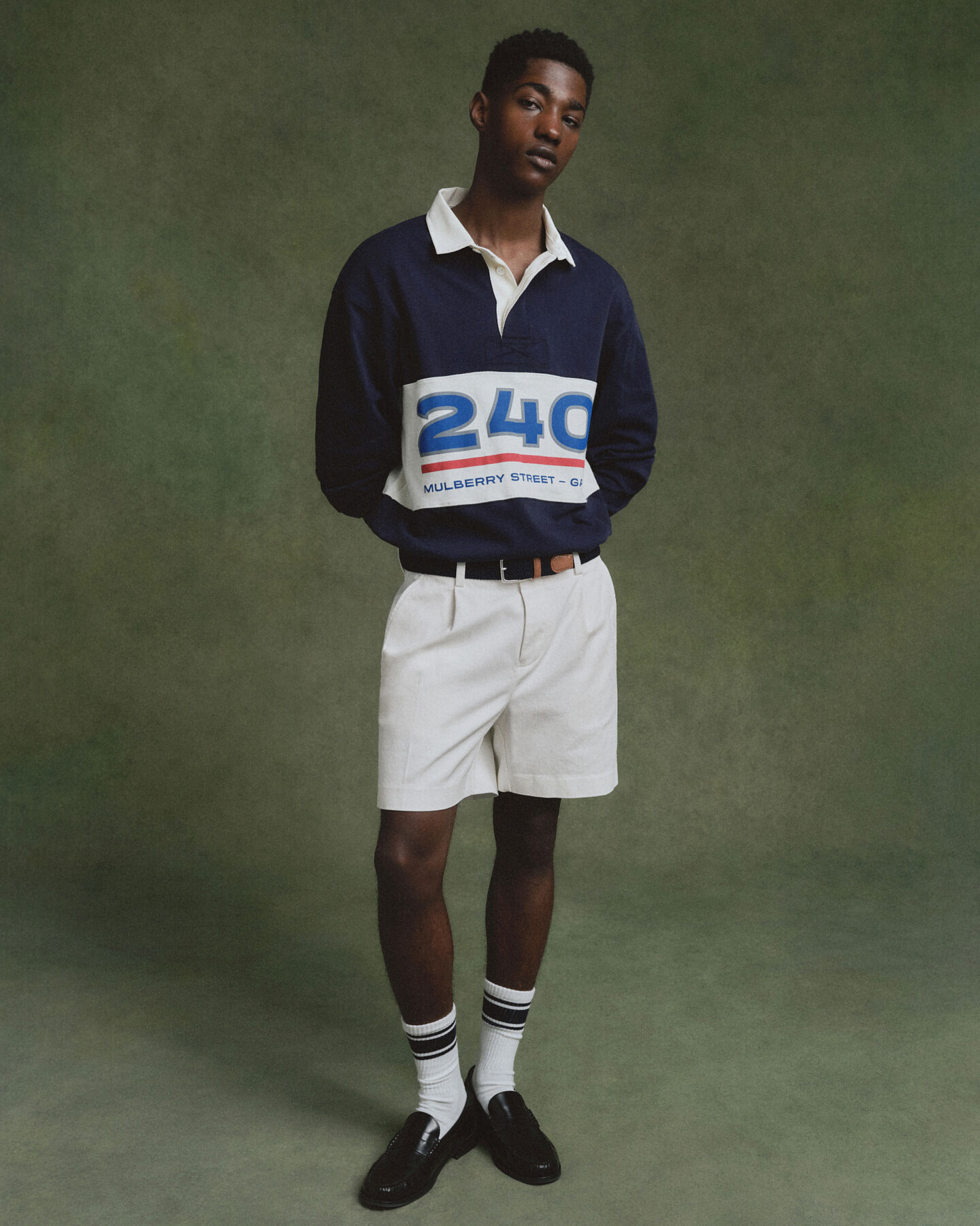 Graphic Heavy Rugger mit Blockstreifen