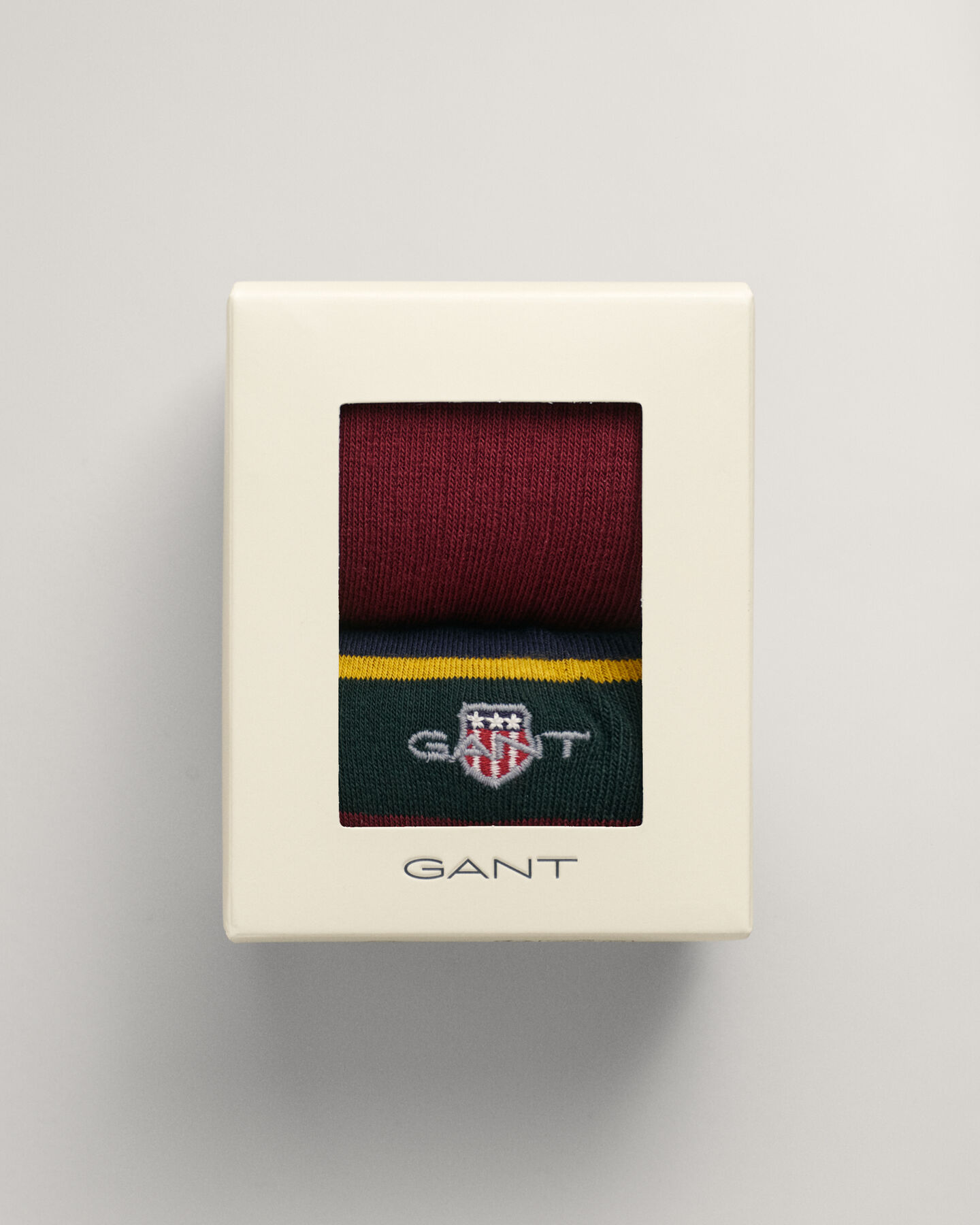 2er-Pack Socken mit Streifen in Geschenkbox