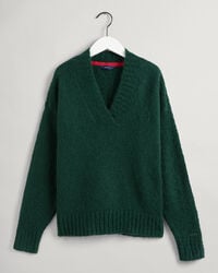 V-Neck Pullover aus Mohair