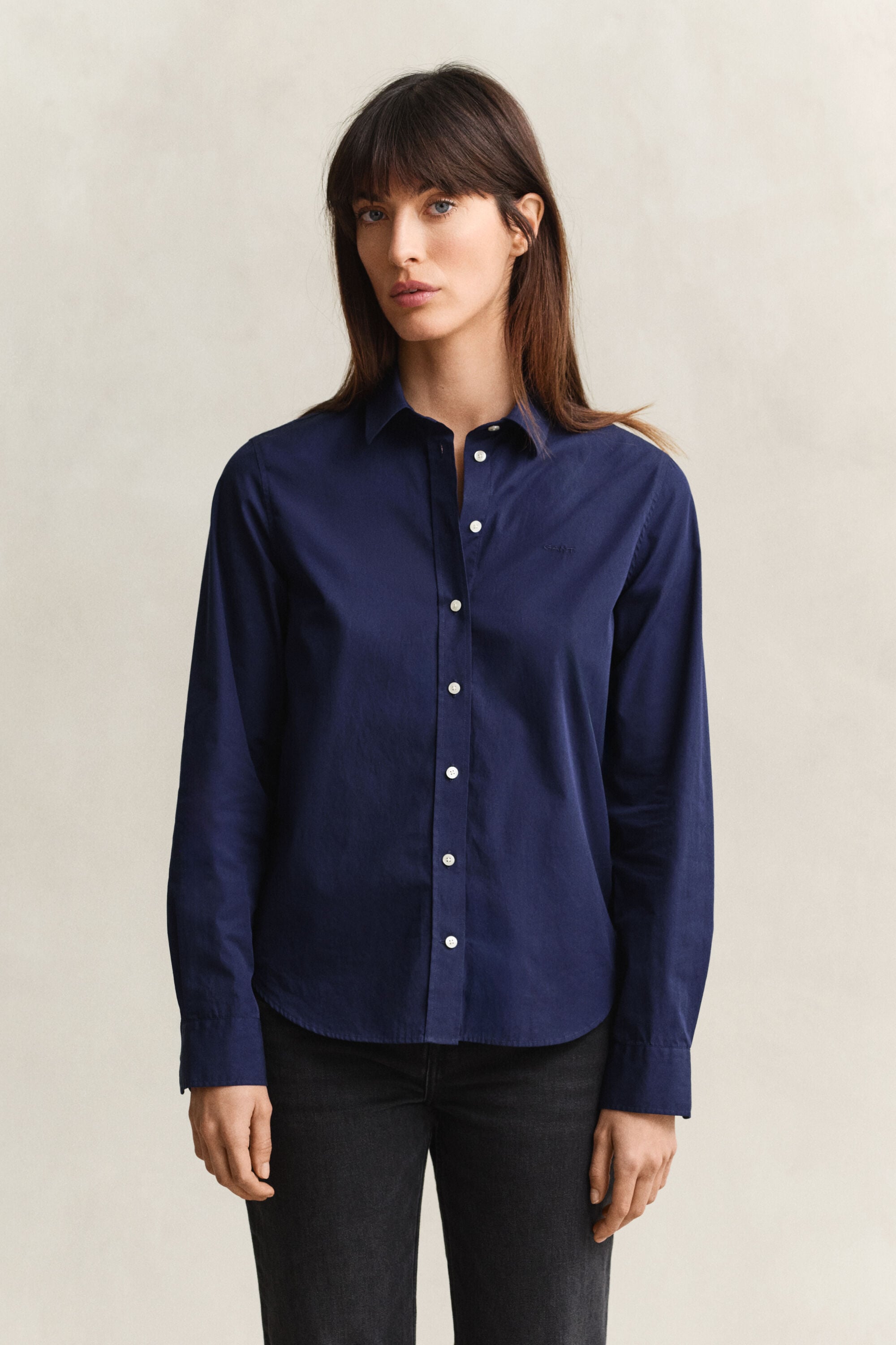 Camicia classica in popeline regular fit