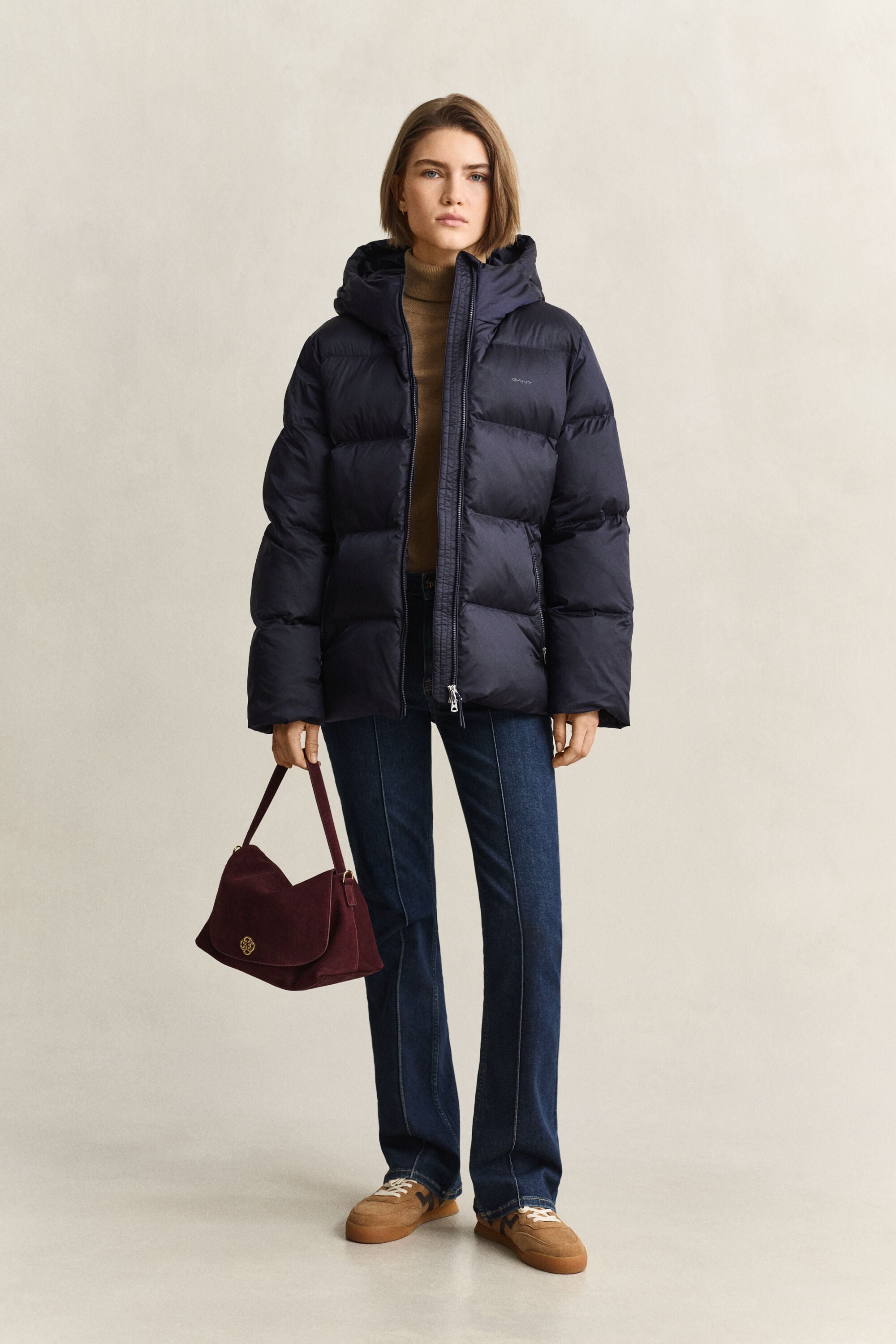 Steppjacke mit mittlerer Wattierung