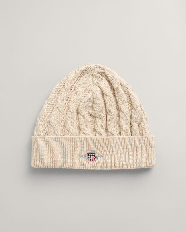 Baby Shield Baumwoll Zopfstrick Beanie