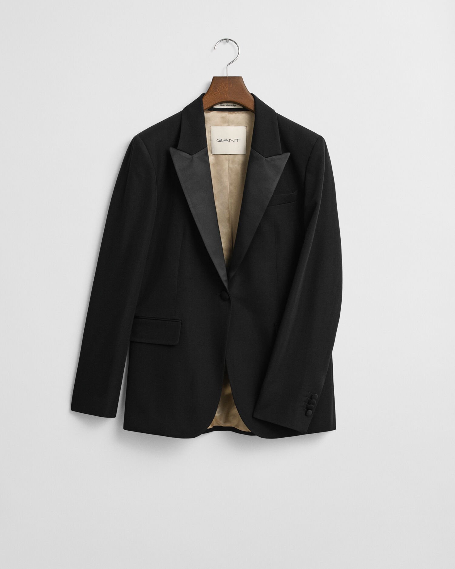 Regular Fit Wool Blend Tuxedo Blazer