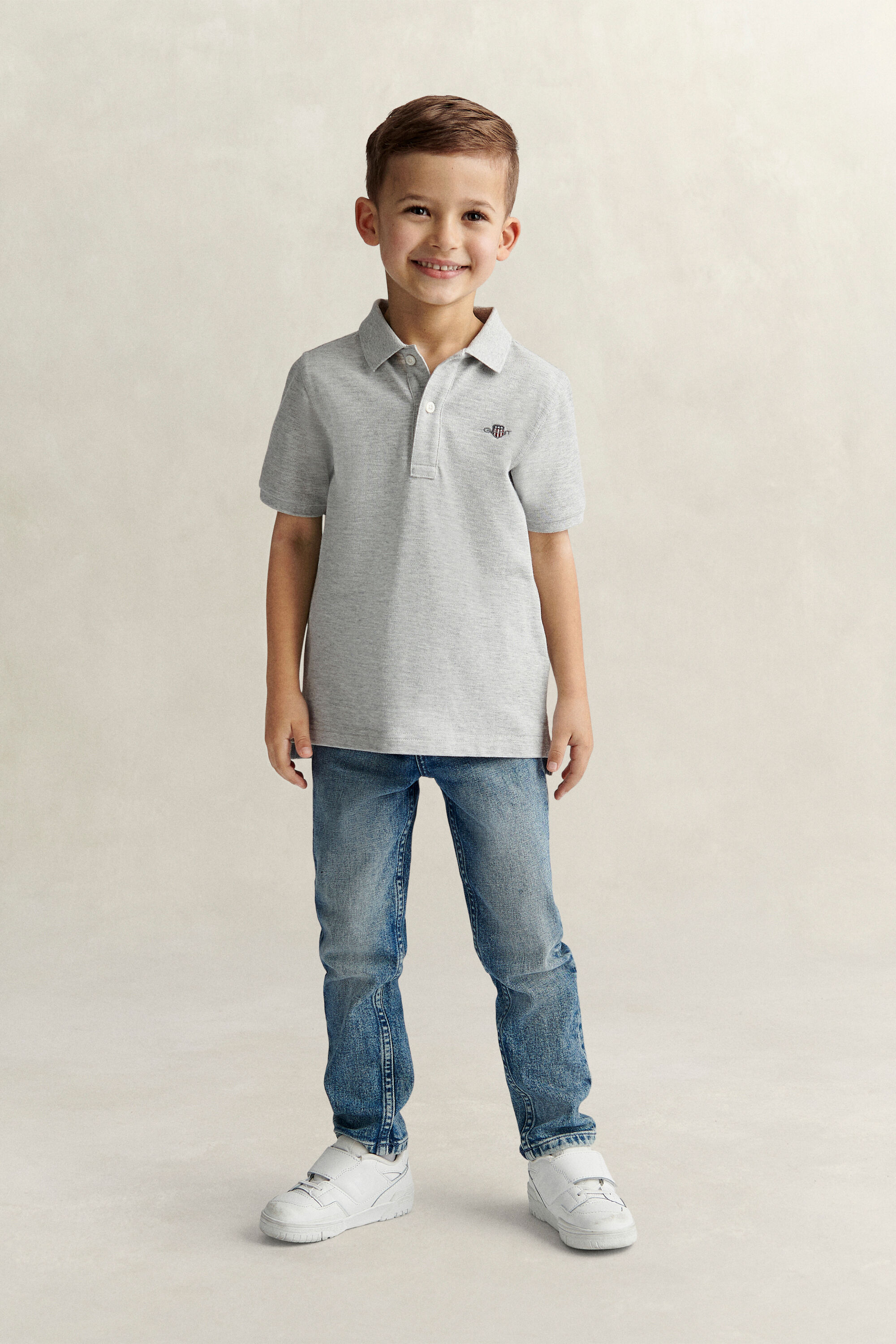 Polo en coton piqué Shield Enfant