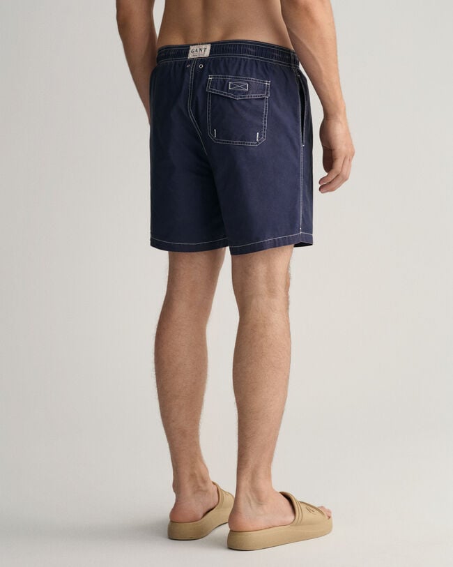 Classic Fit Sunfaded Badeshorts
