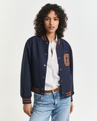 Pinstripe Varsity Jacke