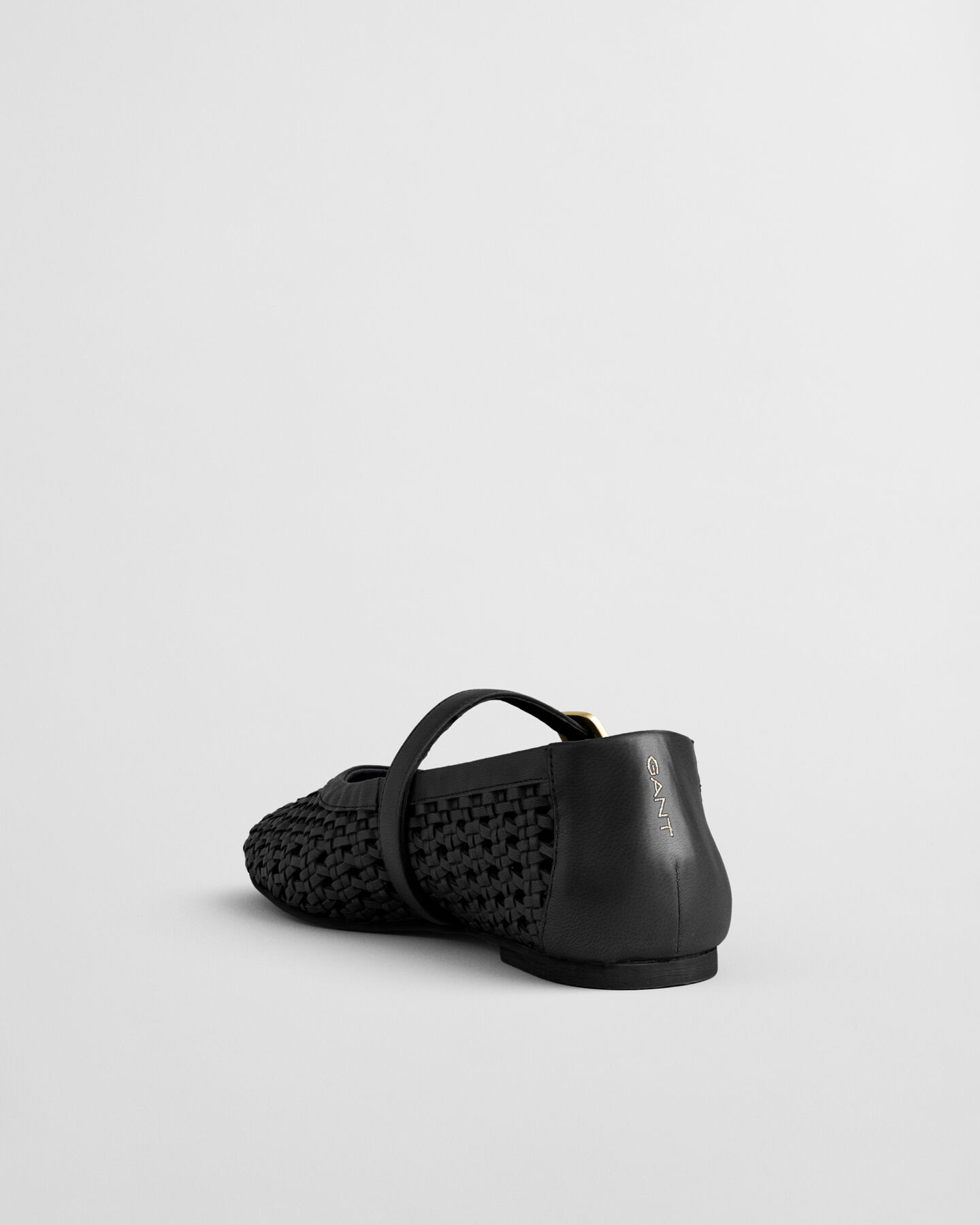 Chadii Ballerina aus geflochtenem Leder