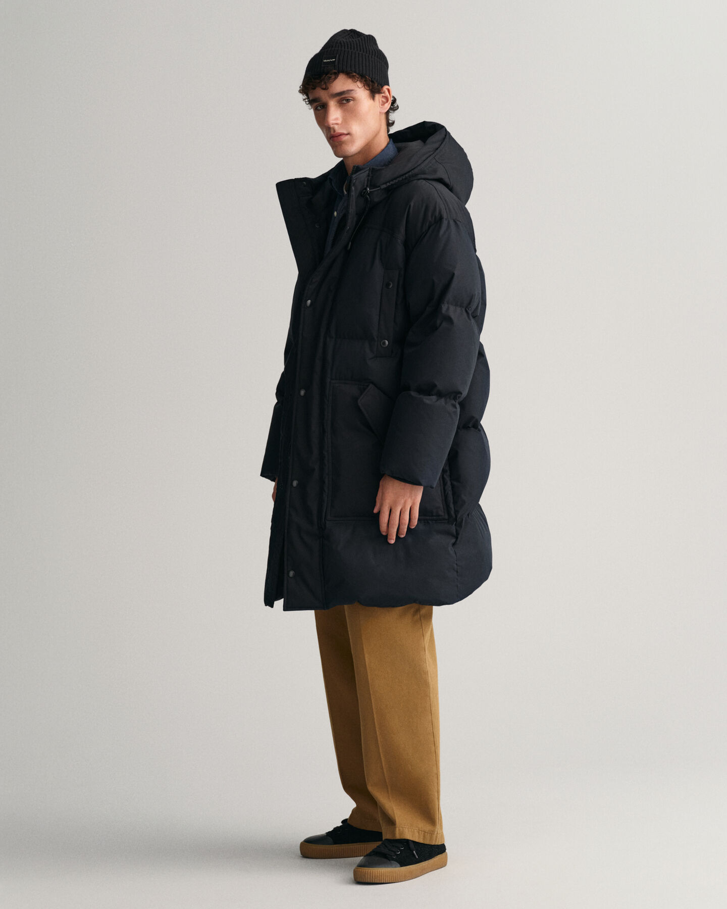 Long Puffer Daunenjacke