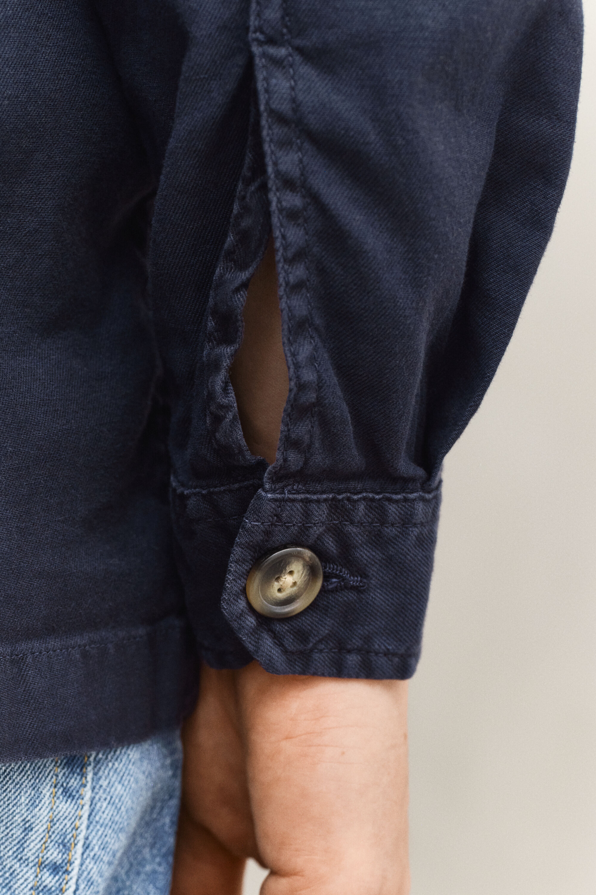 Surchemise en lin mélangé