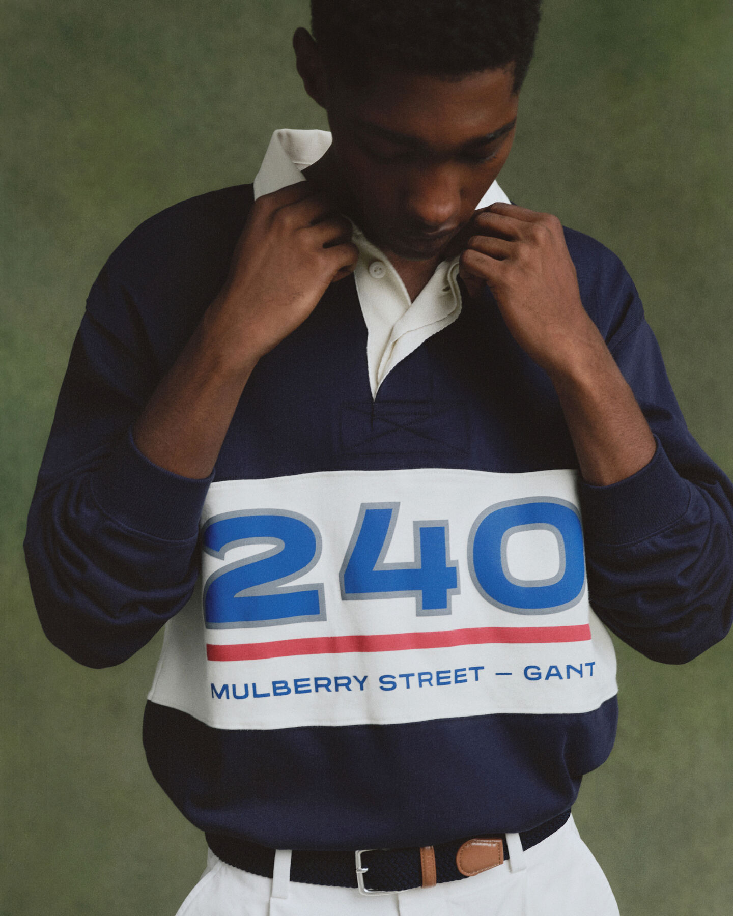 Graphic Heavy Rugger mit Blockstreifen