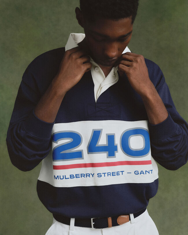 Graphic Heavy Rugger mit Blockstreifen