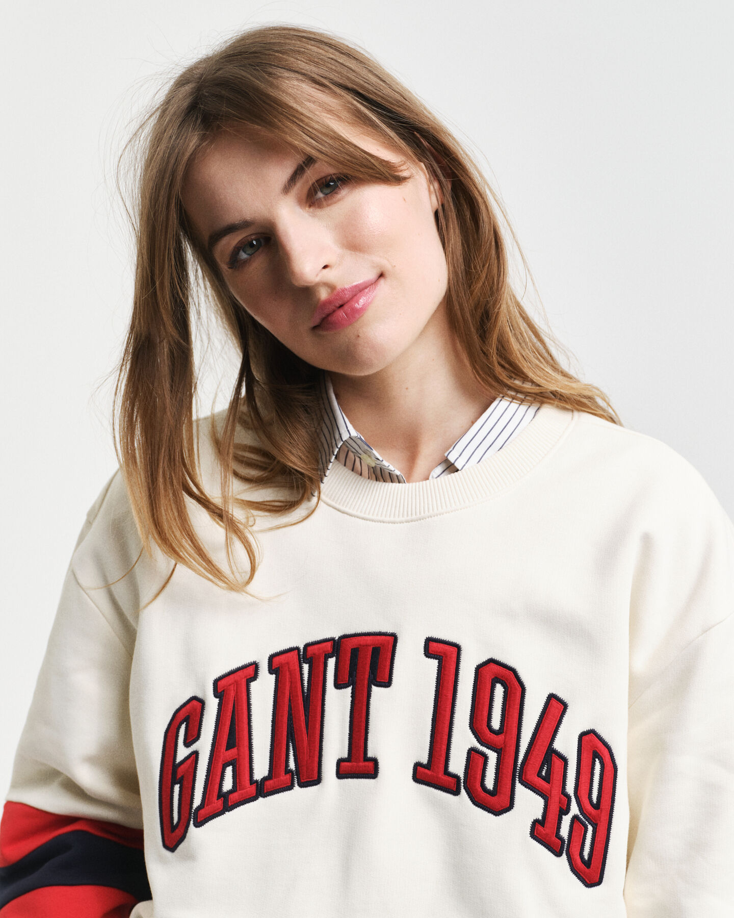 Color Blocked Rundhals-Sweatshirt