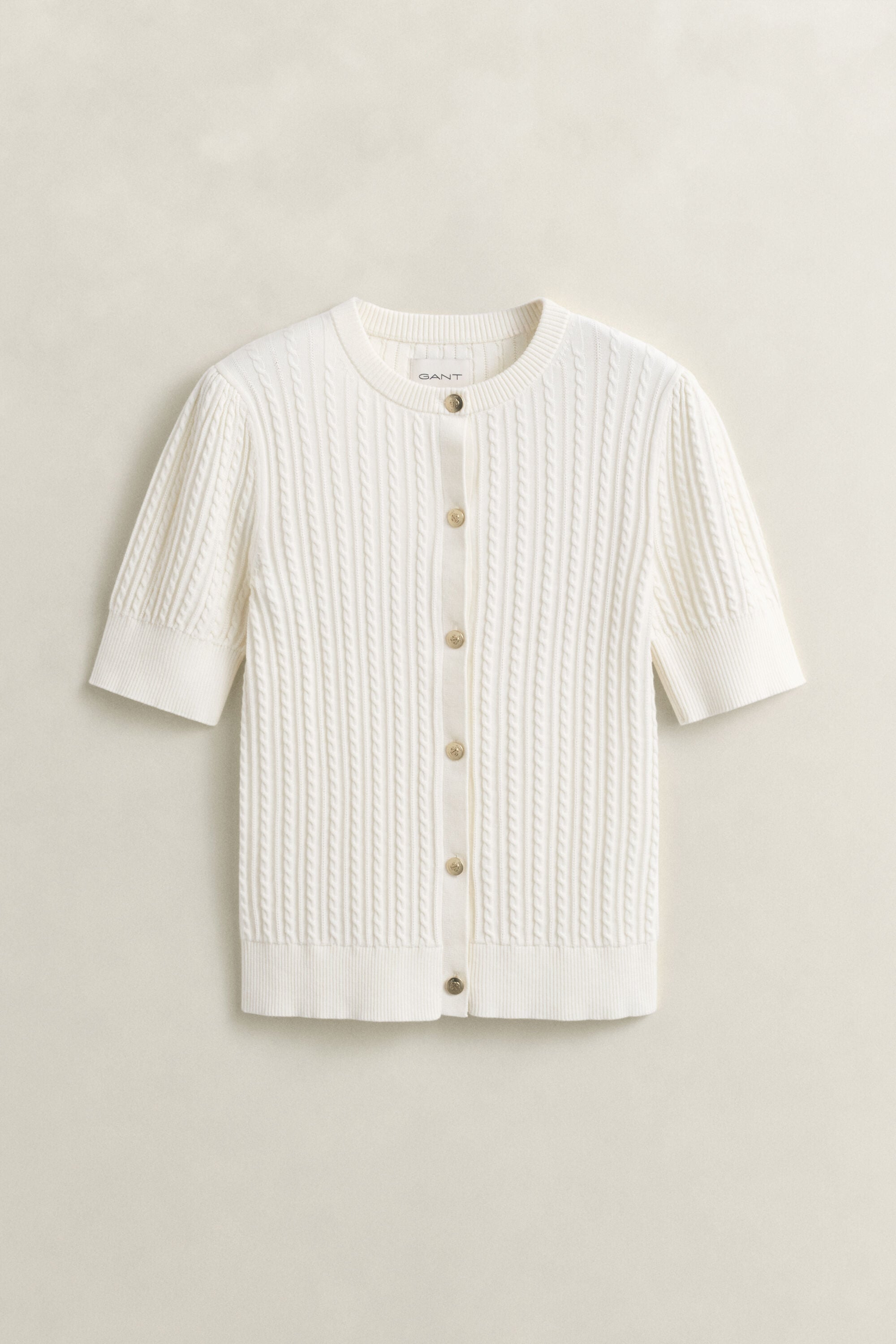 Cardigan en maille torsadée de coton