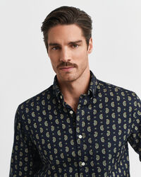 Regular Fit Twill-Hemd mit Paisley-Print