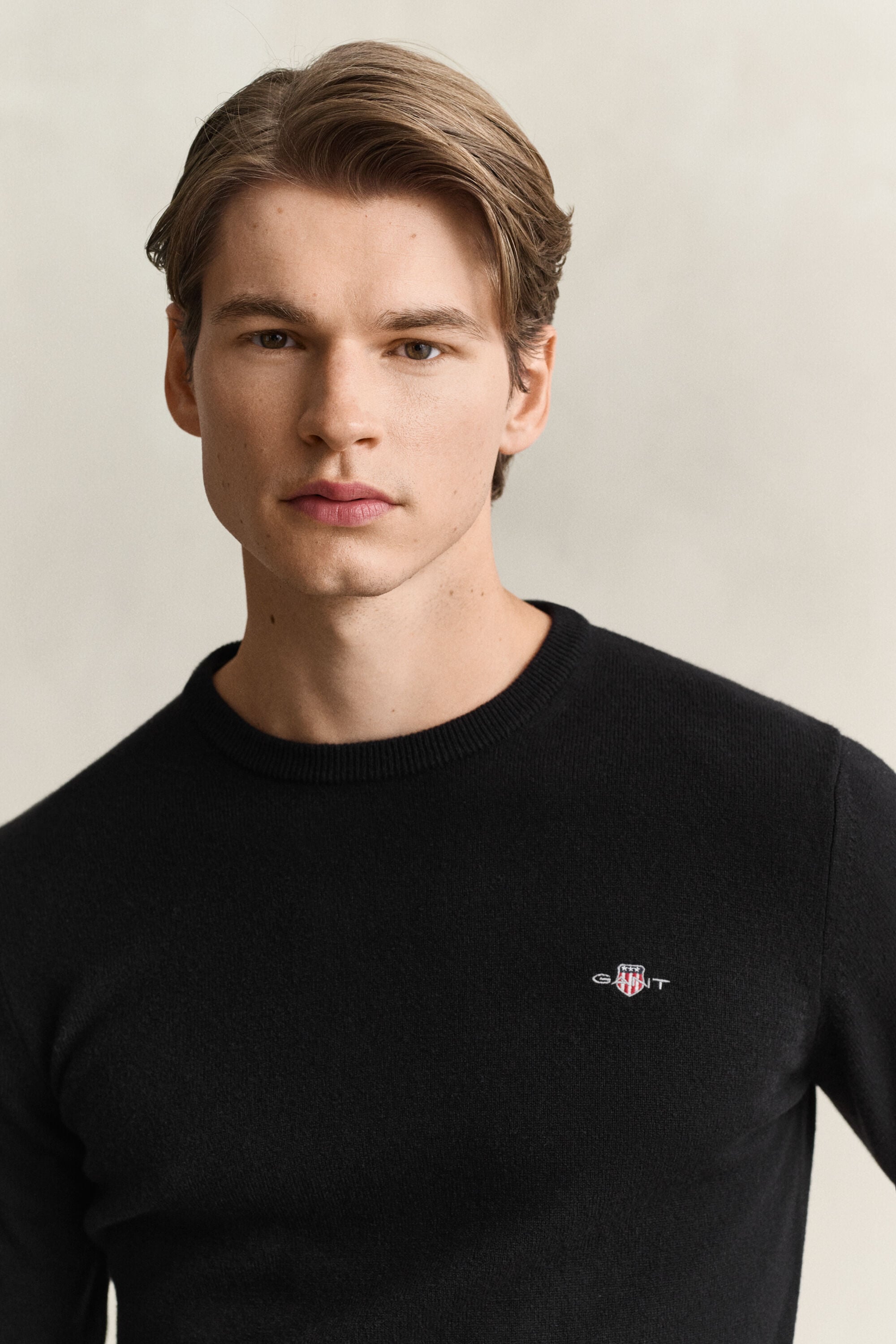 Rundhalspullover aus Lambswool