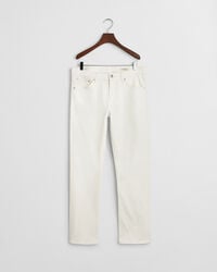 Weiße Regular Fit Jeans