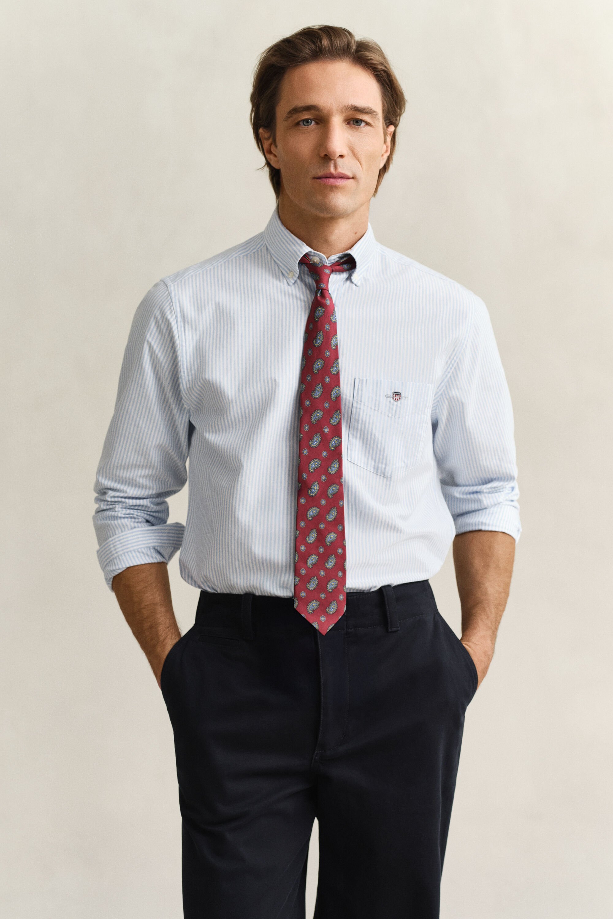 Banker Stripe Classic Oxford Shirt