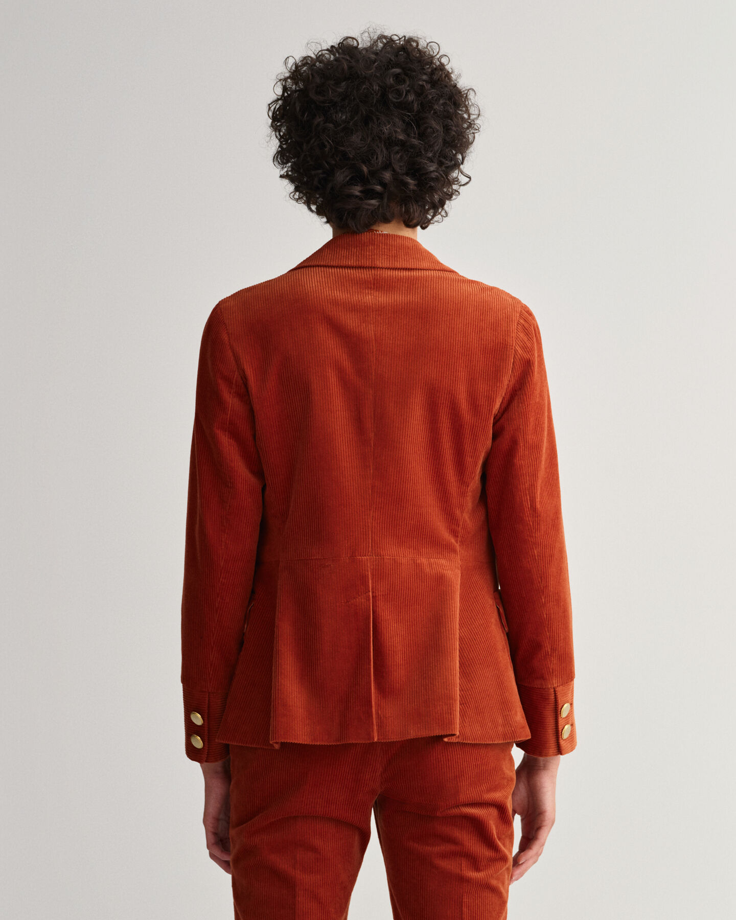 Schmale Blazerjacke aus Cord