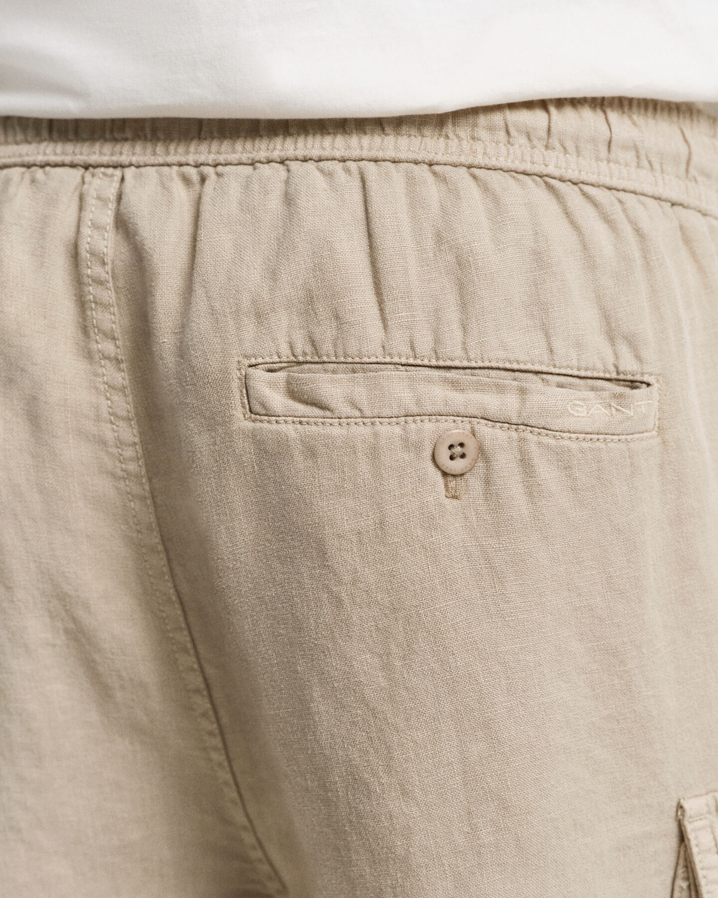 Regular Fit Cargoshorts aus Leinen