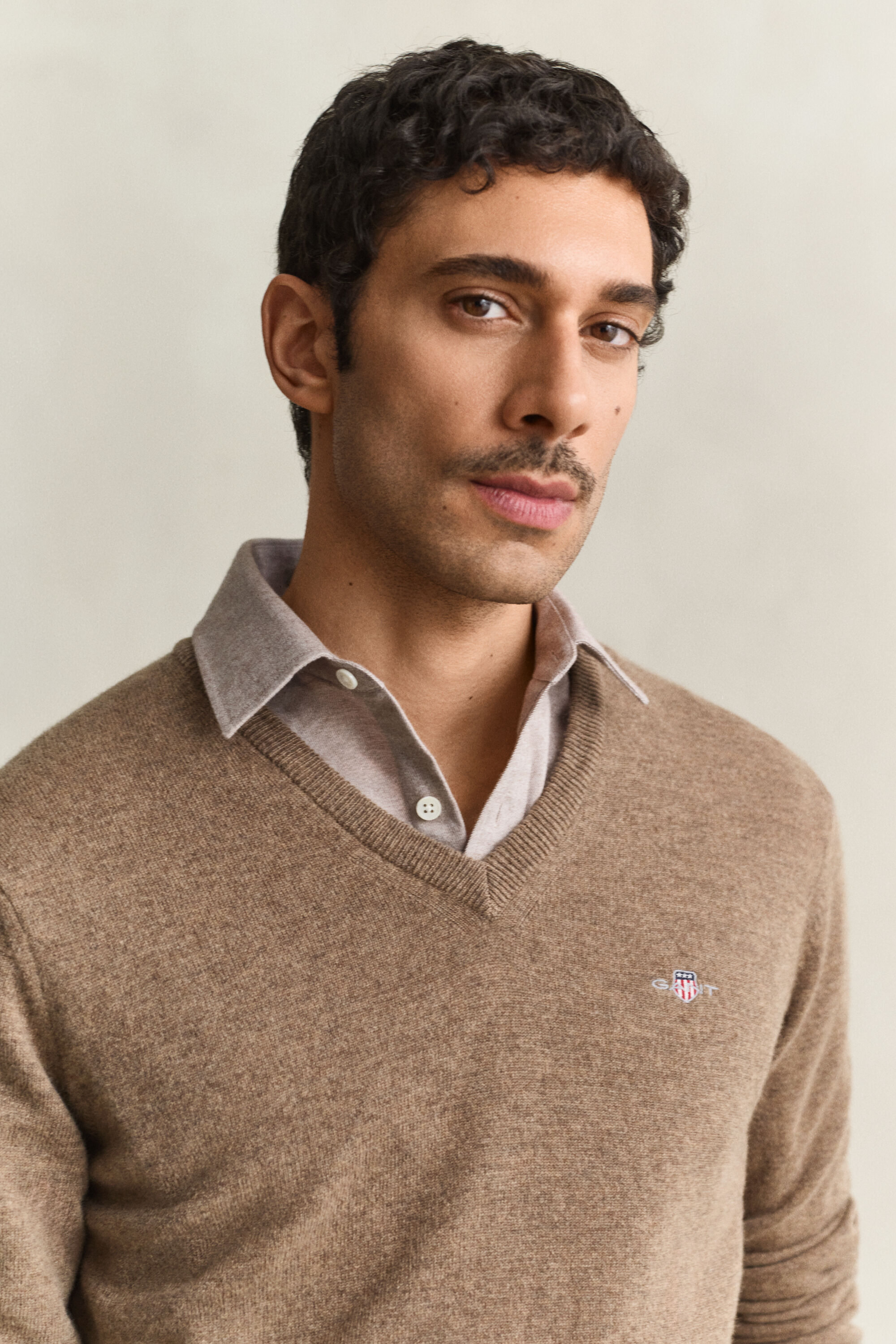 V-Neck Pullover aus Lambswool