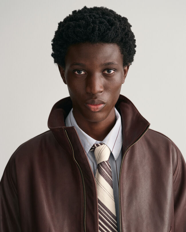 Bomberjacke aus Leder