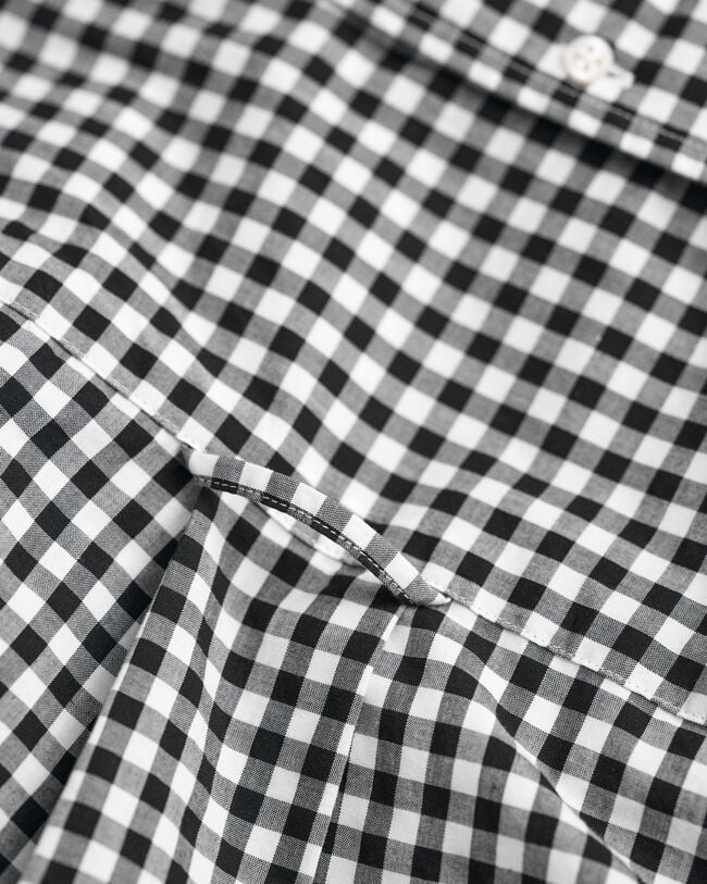 Regular Fit Classic Gingham Popeline Hemd