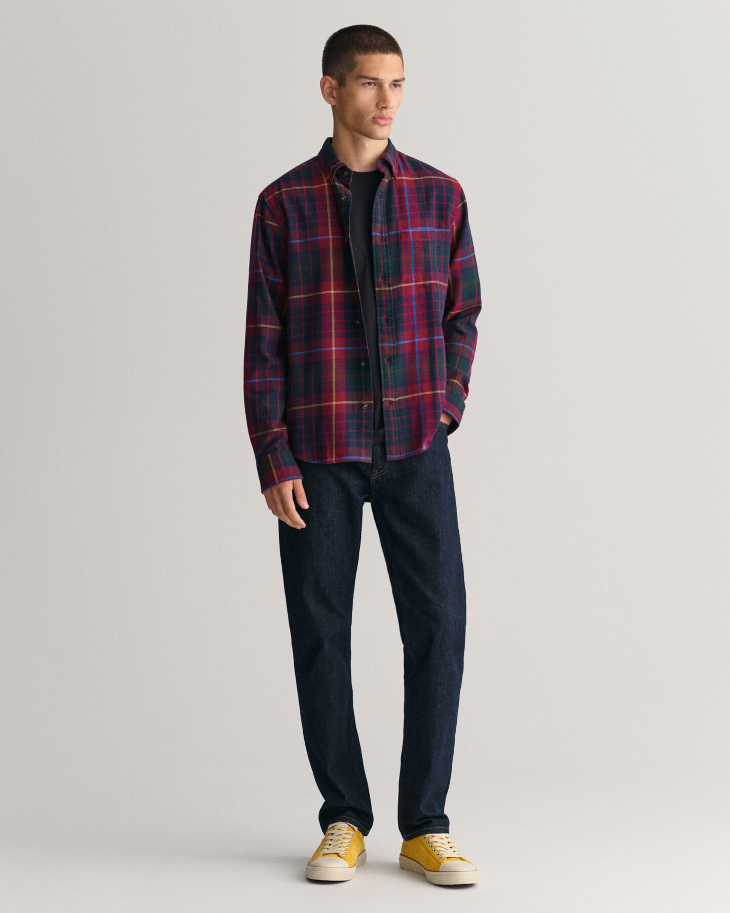 Regular Fit Flanellhemd mit Tartan-Karomuster